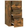 Smoked oak plywood sideboard 40x33x70 cm by vidaXL, Sideboards - Ref: Foro24-819425, Price: 71,70 €, Discount: %
