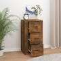 Sideboard aus geräuchertem Eichensperrholz, 40 x 33 x 70 cm von vidaXL, Sideboards - Ref: Foro24-819425, Preis: 72,72 €, Raba...