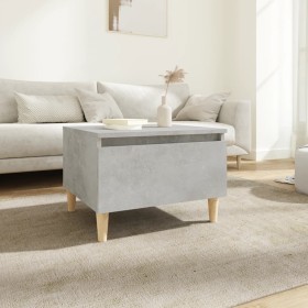 Concrete gray plywood side table 50x46x35 cm by vidaXL, Side tables - Ref: Foro24-819508, Price: 42,56 €, Discount: %