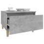 Beistelltisch aus betongrauem Sperrholz, 50 x 46 x 35 cm von vidaXL, Seitentische - Ref: Foro24-819508, Preis: 42,56 €, Rabat...