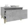 Mesa auxiliar de madera contrachapada gris hormigón 50x46x35 cm de vidaXL, Mesas auxiliares - Ref: Foro24-819508, Precio: 42,...