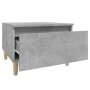 Beistelltisch aus betongrauem Sperrholz, 50 x 46 x 35 cm von vidaXL, Seitentische - Ref: Foro24-819508, Preis: 42,56 €, Rabat...