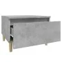 Mesa auxiliar de madera contrachapada gris hormigón 50x46x35 cm de vidaXL, Mesas auxiliares - Ref: Foro24-819508, Precio: 42,...