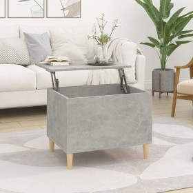 Mesa de centro madera contrachapada gris hormigón 60x44,5x45 cm de vidaXL, Mesas de centro - Ref: Foro24-819568, Precio: 74,9...