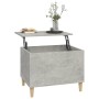 Mesa de centro madera contrachapada gris hormigón 60x44,5x45 cm de vidaXL, Mesas de centro - Ref: Foro24-819568, Precio: 74,9...
