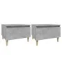 Side tables 2 units concrete gray plywood 50x46x35 cm by vidaXL, Side tables - Ref: Foro24-819509, Price: 72,85 €, Discount: %