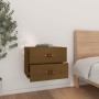 Wand-Nachttische 2 Stück honigbraun 50x36x40 cm von vidaXL, Schließfächer und Lagerschränke - Ref: Foro24-820983, Preis: 86,1...