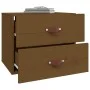 Wall bedside tables 2 pcs honey brown 50x36x40 cm by vidaXL, Lockers and storage cabinets - Ref: Foro24-820983, Price: 86,13 ...