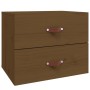 Wand-Nachttische 2 Stück honigbraun 50x36x40 cm von vidaXL, Schließfächer und Lagerschränke - Ref: Foro24-820983, Preis: 86,1...