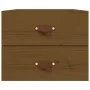 Wall bedside tables 2 pcs honey brown 50x36x40 cm by vidaXL, Lockers and storage cabinets - Ref: Foro24-820983, Price: 86,13 ...
