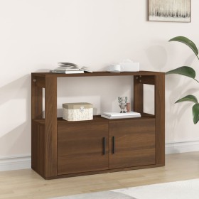 Aparador de madera contrachapada marrón roble 80x30x60 cm de vidaXL, Aparadores - Ref: Foro24-819459, Precio: 64,30 €, Descue...