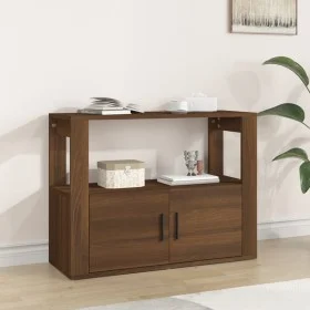 Sideboard aus braunem Eichensperrholz, 80 x 30 x 60 cm von vidaXL, Sideboards - Ref: Foro24-819459, Preis: 64,30 €, Rabatt: %