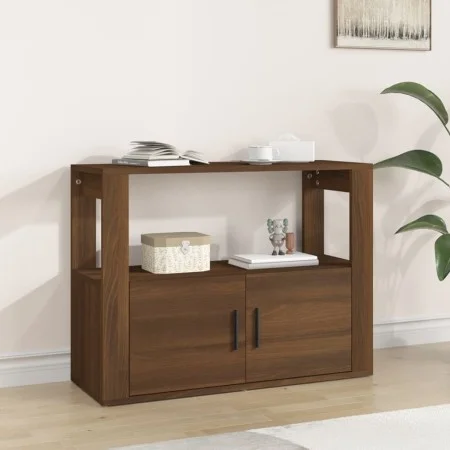 Sideboard aus braunem Eichensperrholz, 80 x 30 x 60 cm von vidaXL, Sideboards - Ref: Foro24-819459, Preis: 64,30 €, Rabatt: %