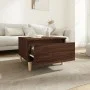 Mesa auxiliar madera contrachapada roble marrón 50x46x35 cm de vidaXL, Mesas auxiliares - Ref: Foro24-819514, Precio: 32,00 €...