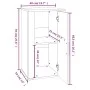 Sideboard aus braunem Eichensperrholz, 40 x 33 x 70 cm von vidaXL, Sideboards - Ref: Foro24-819419, Preis: 54,10 €, Rabatt: %