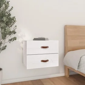 Wand-Nachttisch weiß 50x36x40 cm von vidaXL, Schließfächer und Lagerschränke - Ref: Foro24-820978, Preis: 58,50 €, Rabatt: %