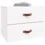 Wand-Nachttisch weiß 50x36x40 cm von vidaXL, Schließfächer und Lagerschränke - Ref: Foro24-820978, Preis: 59,17 €, Rabatt: %