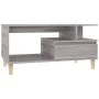 Sonoma gray plywood coffee table 90x49x45 cm by vidaXL, Coffee table - Ref: Foro24-819618, Price: 63,73 €, Discount: %