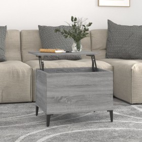 Mesa de centro madera contrachapada gris Sonoma 60x44,5x45 cm