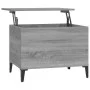 Sonoma-Couchtisch aus grauem Sperrholz, 60 x 44,5 x 45 cm von vidaXL, Couchtisch - Ref: Foro24-819578, Preis: 70,06 €, Rabatt: %