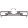 Mesa de centro madera contrachapada gris Sonoma 90x49x45 cm de vidaXL, Mesas de centro - Ref: Foro24-819618, Precio: 64,37 €,...