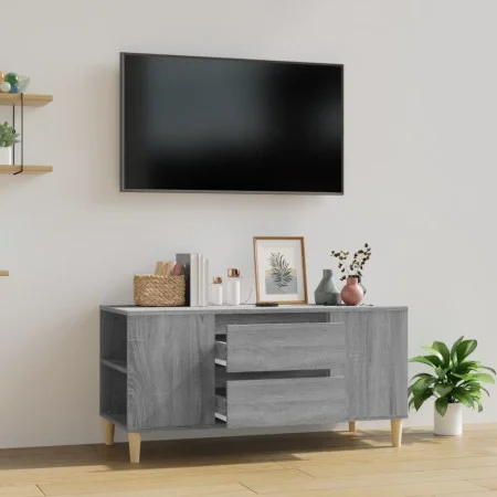 Mueble de TV madera contrachapada gris Sonoma 102x44,5x50 cm de vidaXL, Muebles TV - Ref: Foro24-819602, Precio: 83,48 €, Des...