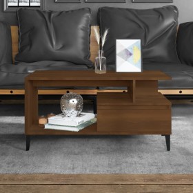 Mesa de centro madera contrachapada roble marrón 90x49x45 cm de vidaXL, Mesas de centro - Ref: Foro24-819627, Precio: 72,64 €...
