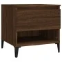 Mesa auxiliar madera contrachapada roble marrón 50x46x50 cm de vidaXL, Mesas auxiliares - Ref: Foro24-819562, Precio: 54,34 €...