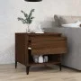 Mesa auxiliar madera contrachapada roble marrón 50x46x50 cm de vidaXL, Mesas auxiliares - Ref: Foro24-819562, Precio: 54,34 €...