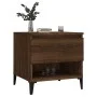 Mesa auxiliar madera contrachapada roble marrón 50x46x50 cm de vidaXL, Mesas auxiliares - Ref: Foro24-819562, Precio: 54,34 €...