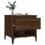 Brown oak plywood side table 50x46x50 cm by vidaXL, Side tables - Ref: Foro24-819562, Price: 55,01 €, Discount: %
