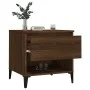 Mesa auxiliar madera contrachapada roble marrón 50x46x50 cm de vidaXL, Mesas auxiliares - Ref: Foro24-819562, Precio: 54,34 €...