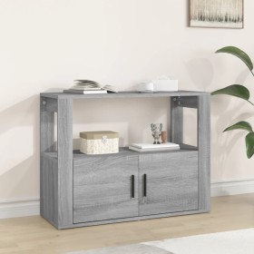 Aparador de madera contrachapada gris Sonoma 80x30x60 cm de vidaXL, Aparadores - Ref: Foro24-819458, Precio: 61,41 €, Descuen...