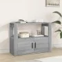 Aparador de madera contrachapada gris Sonoma 80x30x60 cm de vidaXL, Aparadores - Ref: Foro24-819458, Precio: 60,50 €, Descuen...