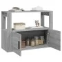 Aparador de madera contrachapada gris Sonoma 80x30x60 cm de vidaXL, Aparadores - Ref: Foro24-819458, Precio: 60,50 €, Descuen...