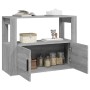 Sonoma graues Sperrholz-Sideboard 80x30x60 cm von vidaXL, Sideboards - Ref: Foro24-819458, Preis: 61,41 €, Rabatt: %