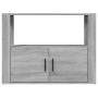 Sonoma graues Sperrholz-Sideboard 80x30x60 cm von vidaXL, Sideboards - Ref: Foro24-819458, Preis: 61,41 €, Rabatt: %