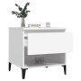 Mesa auxiliar madera contrachapada blanco 50x46x50 cm de vidaXL, Mesas auxiliares - Ref: Foro24-819548, Precio: 47,75 €, Desc...