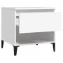 Weißer Beistelltisch aus Sperrholz, 50x46x50 cm von vidaXL, Seitentische - Ref: Foro24-819548, Preis: 40,22 €, Rabatt: %