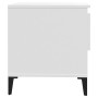 Mesa auxiliar madera contrachapada blanco 50x46x50 cm de vidaXL, Mesas auxiliares - Ref: Foro24-819548, Precio: 47,75 €, Desc...