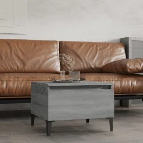 Mesa auxiliar madera contrachapada gris Sonoma 50x46x35 cm de vidaXL, Mesas auxiliares - Ref: Foro24-819528, Precio: 45,71 €,...