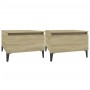 Mesas auxiliares 2 uds madera roble Sonoma 50x46x35 cm de vidaXL, Mesas auxiliares - Ref: Foro24-819523, Precio: 57,73 €, Des...