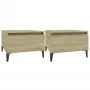 Mesas auxiliares 2 uds madera roble Sonoma 50x46x35 cm de vidaXL, Mesas auxiliares - Ref: Foro24-819523, Precio: 57,29 €, Des...