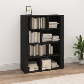 Aparador de madera contrachapada negro 80x30x106 cm de vidaXL, Aparadores - Ref: Foro24-819493, Precio: 73,80 €, Descuento: %