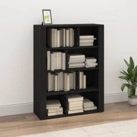 Aparador de madera contrachapada negro 80x30x106 cm de vidaXL, Aparadores - Ref: Foro24-819493, Precio: 76,50 €, Descuento: %