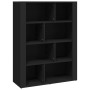 Aparador de madera contrachapada negro 80x30x106 cm de vidaXL, Aparadores - Ref: Foro24-819493, Precio: 73,71 €, Descuento: %