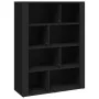 Schwarzes Sperrholz-Sideboard 80x30x106 cm von vidaXL, Sideboards - Ref: Foro24-819493, Preis: 76,33 €, Rabatt: %