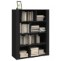 Aparador de madera contrachapada negro 80x30x106 cm de vidaXL, Aparadores - Ref: Foro24-819493, Precio: 73,71 €, Descuento: %