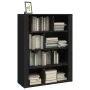 Schwarzes Sperrholz-Sideboard 80x30x106 cm von vidaXL, Sideboards - Ref: Foro24-819493, Preis: 76,33 €, Rabatt: %