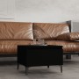 Mesa auxiliar de madera contrachapada negro 50x46x35 cm de vidaXL, Mesas auxiliares - Ref: Foro24-819518, Precio: 46,38 €, De...